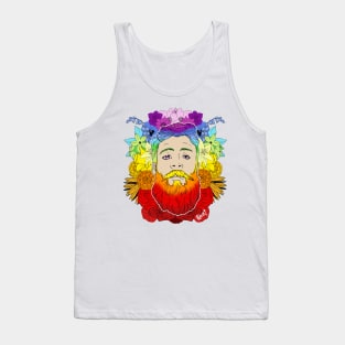 Bearded Floral Pride Tank Top